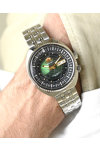 ORIENT Revival World Map Automatic Silver Stainless Steel Bracelet