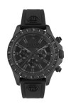 PHILIPP PLEIN Nobile Crystals Chronograph Black Rubber Strap