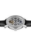 INGERSOLL Row Automatic Dual Time Black Leather Strap