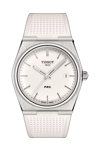 TISSOT T-Classic PRX 40 205 White Rubber Strap