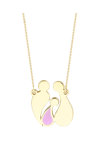 9ct Gold Necklace with Family by SAVVIDIS