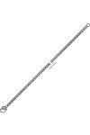 BIKKEMBERGS Skin Stainless Steel Chain with Diamonds