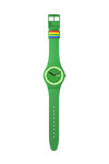 SWATCH Proudly Green Green Silicone Strap