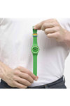 SWATCH Proudly Green Green Silicone Strap