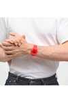 SWATCH Proudly Red Red Silicone Strap