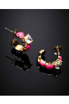 CHIARA FERRAGNI Cuoricino Neon 18ct Gold Plated Earrings with Heart