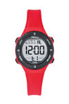 TEKDAY Chronograph Red Silicone Strap