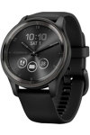 GARMIN Vivomove Trend Slate Bezel with Black Case and Silicone Band