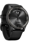 GARMIN Vivomove Trend Slate Bezel with Black Case and Silicone Band