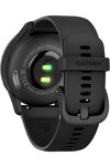 GARMIN Vivomove Trend Slate Bezel with Black Case and Silicone Band