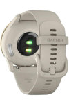 GARMIN Vivomove Trend Cream Gold Bezel with French Grey Case and Silicone Band