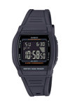 CASIO Collection Dual Time Chronograph Black Rubber Strap