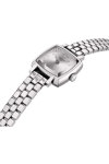 TISSOT T-Lady Lovely Square Diamonds Silver Stainless Steel Bracelet