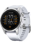 GARMIN Epix Pro Silver with Whitestone Silicone Band