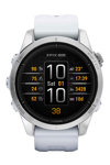 GARMIN Epix Pro Silver with Whitestone Silicone Band