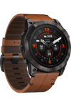 GARMIN Epix Pro Sapphire Edition Carbon Gray DLC Titanium with Chestnut Leather Strap