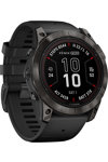 GARMIN Fenix 7X Pro Sapphire Solar Titanium Carbon Gray DLC with Black Silicone Band