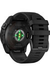 GARMIN Fenix 7X Pro Sapphire Solar Titanium Carbon Gray DLC with Black Silicone Band