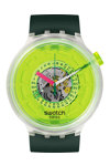 SWATCH Big Bold Blinded By Neon Green Biosourced Strap