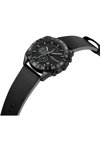 KENNETH COLE Modern Dress Chronograph Black Leather Strap