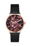 TED BAKER Phylipa Bloom Black Leather Strap