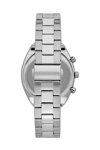 TRUSSARDI Metropolitan Dual Time Silver Metallic Bracelet