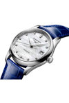 LONGINES The LONGINES Master Collection Diamonds Automatic Blue Leather Strap