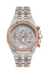 BEVERLY HILLS POLO CLUB Dual Time Two Tone Stainless Steel Bracelet