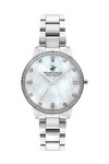 BEVERLY HILLS POLO CLUB Crystals Silver Stainless Steel Bracelet