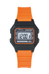 TEKDAY Chronograph Orange Silicone Strap