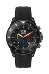 ICE WATCH Chrono with Black Silicone Strap (L)