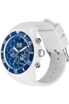 ICE WATCH Chrono with White Silicone Strap (L)