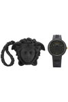 VERSACE Medusa Pop Black Rubber Strap