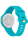 VERSACE Medusa Pop Turquoise Rubber Strap