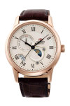 ORIENT Classic Sun and Moon Automatic Brown Leather Strap