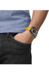 TISSOT T-Sport Sideral S Automatic Yellow Rubber Strap