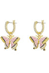 SWAROVSKI Multicolored Idyllia drop earrings Butterfly