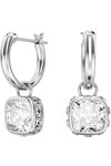 SWAROVSKI White Stilla drop earrings (square cut)