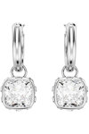 SWAROVSKI White Stilla drop earrings (square cut)