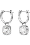 SWAROVSKI White Stilla drop earrings (square cut)