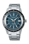 SEIKO Presage Petrol Blue Style 60s Road Trip GMT Dual Time Stainless Steel Bracelet