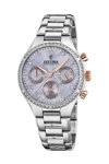 FESTINA Crystals Chronograph Silver Stainless Steel Bracelet