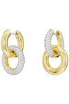 SWAROVSKI White Dextera hoop earrings