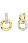 SWAROVSKI White Dextera hoop earrings