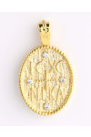 14ct Gold Double Sided Lucky Pendant by FaCaDoro