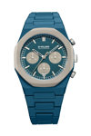 D1 MILANO Polychrono Chronograph Blue Polycarbonate Bracelet