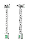 SWAROVSKI Green Matrix drop earrings (mixed cuts)