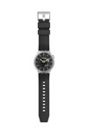 SWATCH Dark Irony Black Silicone Strap