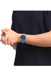 SWATCH Azure Blue Daze Two Tone Silicone Strap