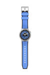 SWATCH Azure Blue Daze Two Tone Silicone Strap